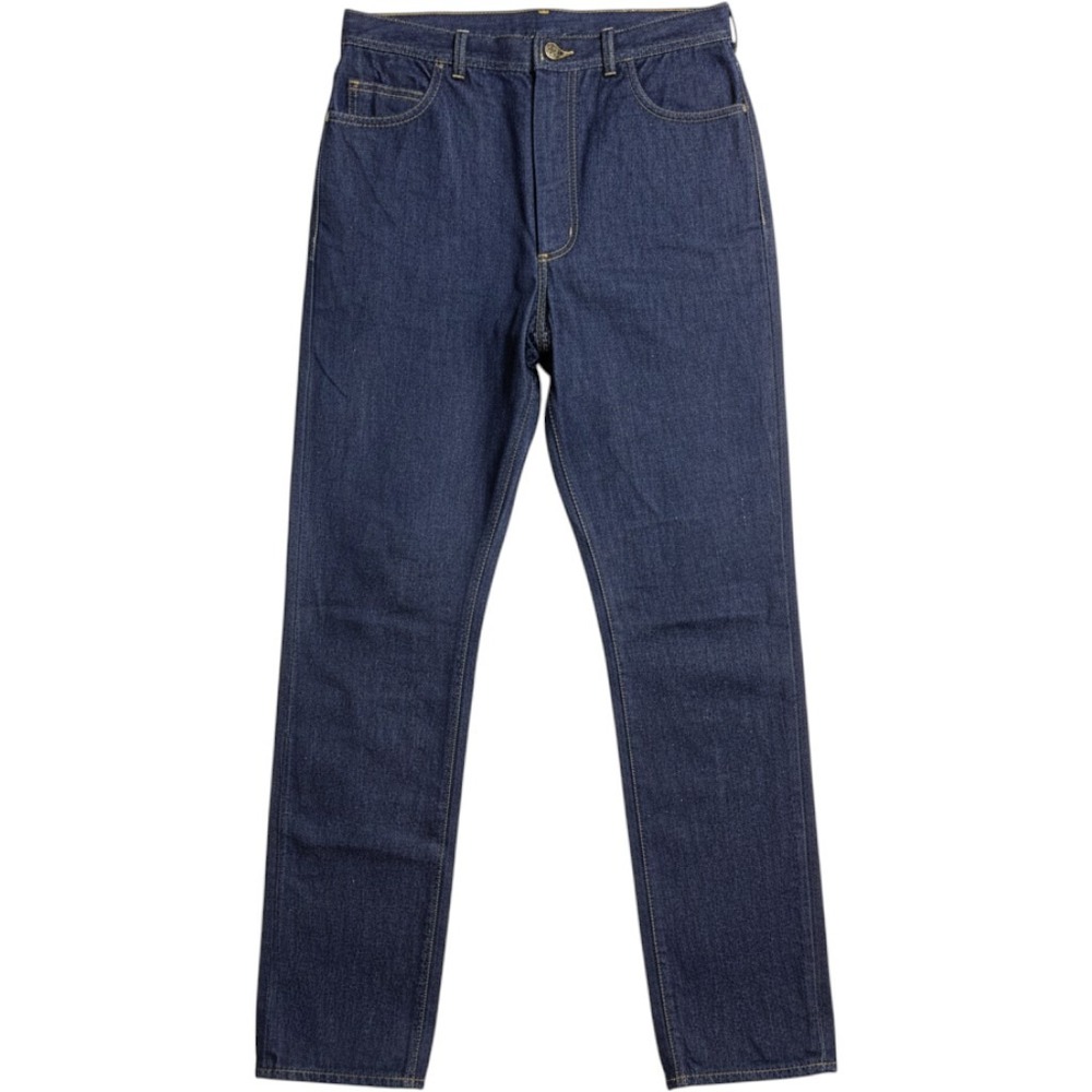 Vintage Sears Kids Dark Wash Denim Jeans Straight Leg Star Button Blue Size 10 T